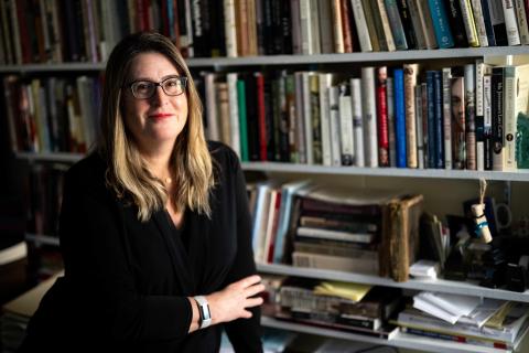 Monica Najar poses for a portrait in her office. 